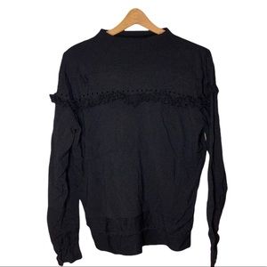 Top Shop Black Sweater Sz 12